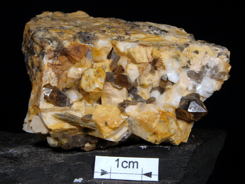 Epidot, morion mikroklin